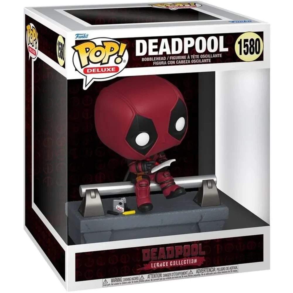 Funko POP! Deluxe: Deadpool - Deadpool on Bridge (Marvel)  COLLECTIBLES - Picture 2 of 3